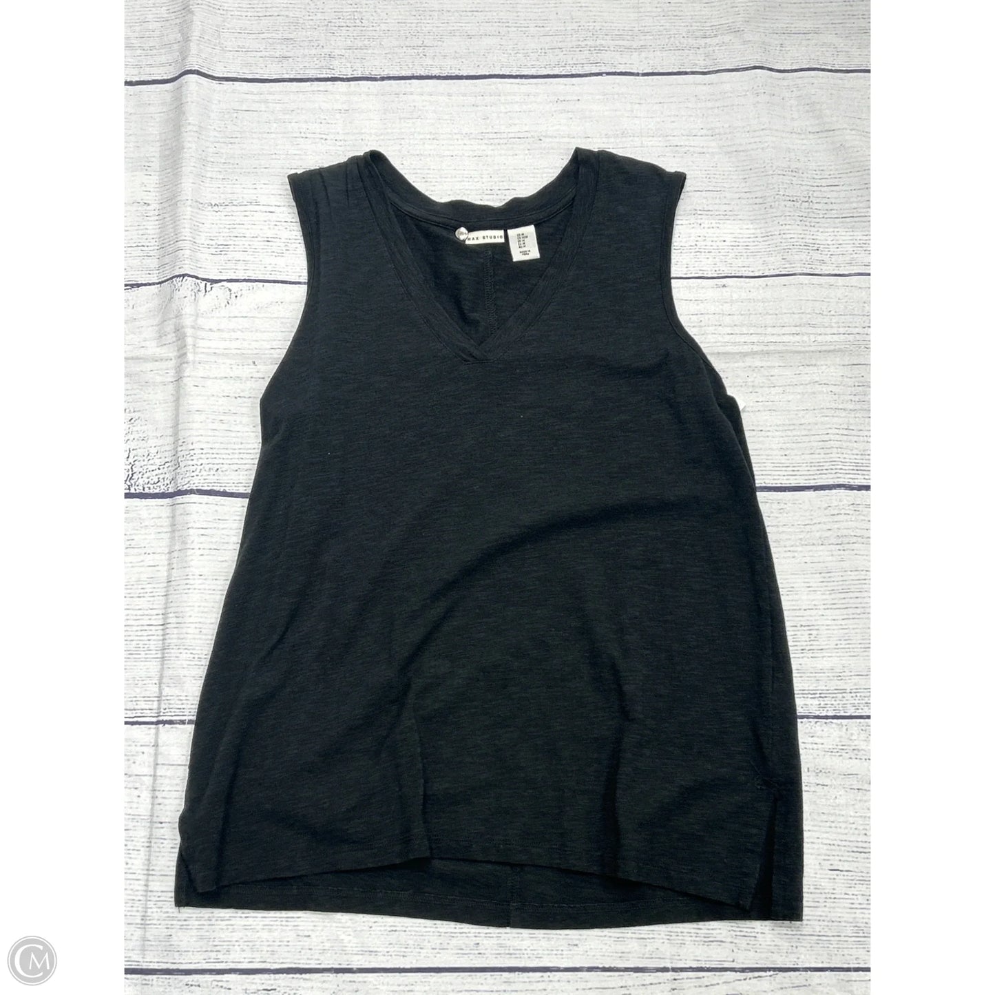 Tank Top By Max Studio In Black, Size: M