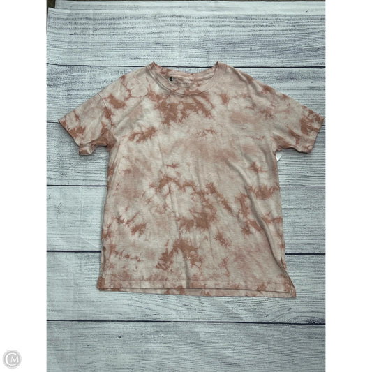 Top Short Sleeve By American Eagle In Pink, Size: Xs