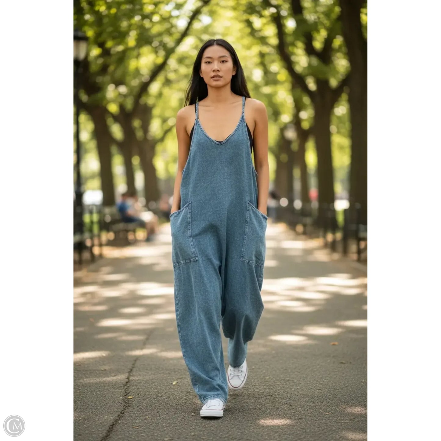 Jumpsuit By Clothes Mentor In Blue, Size: 1x