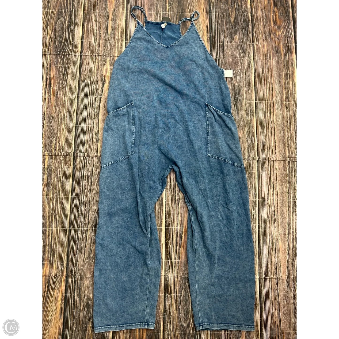 Jumpsuit By Clothes Mentor In Blue, Size: 1x