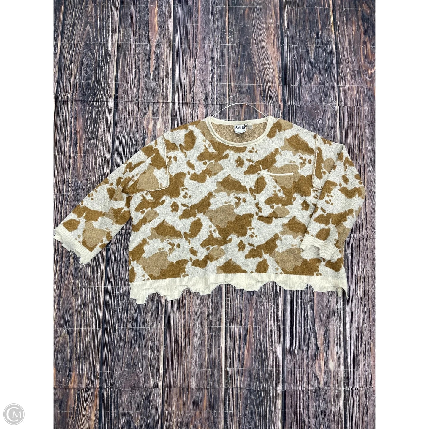 Sweater By Arula In Tan, Size: 1x