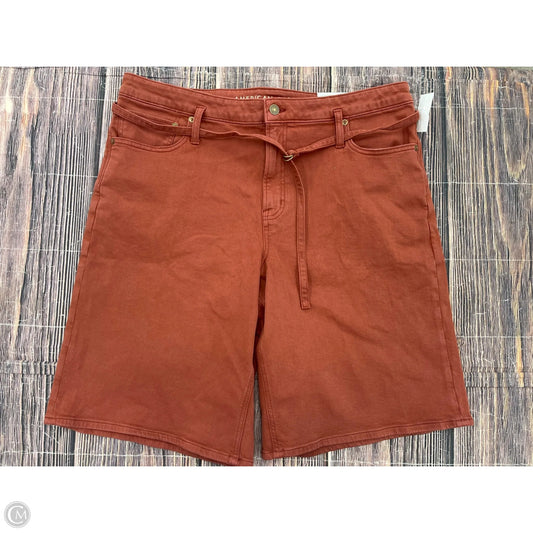 Shorts By American Eagle In Orange Denim, Size: 16