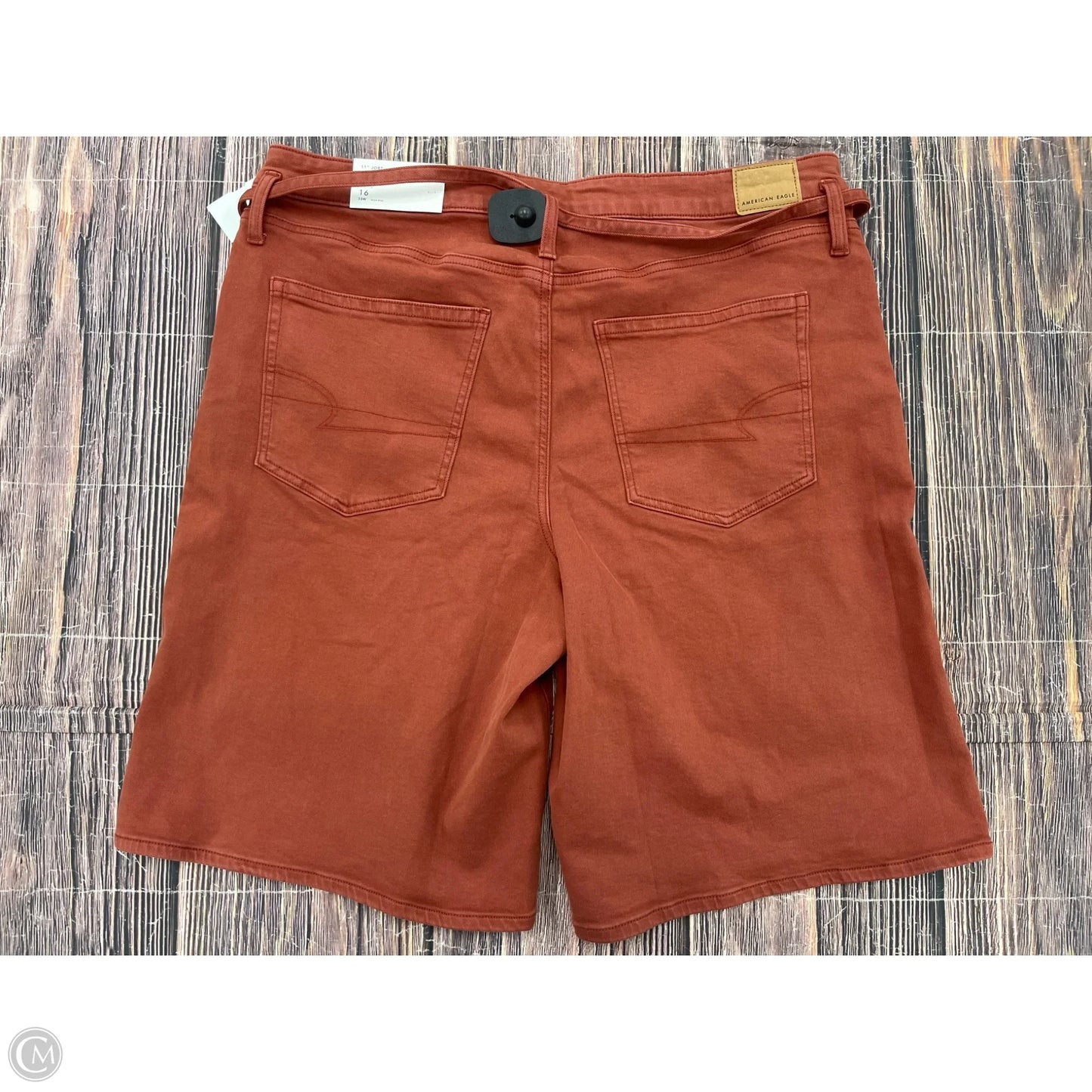Shorts By American Eagle In Orange Denim, Size: 16