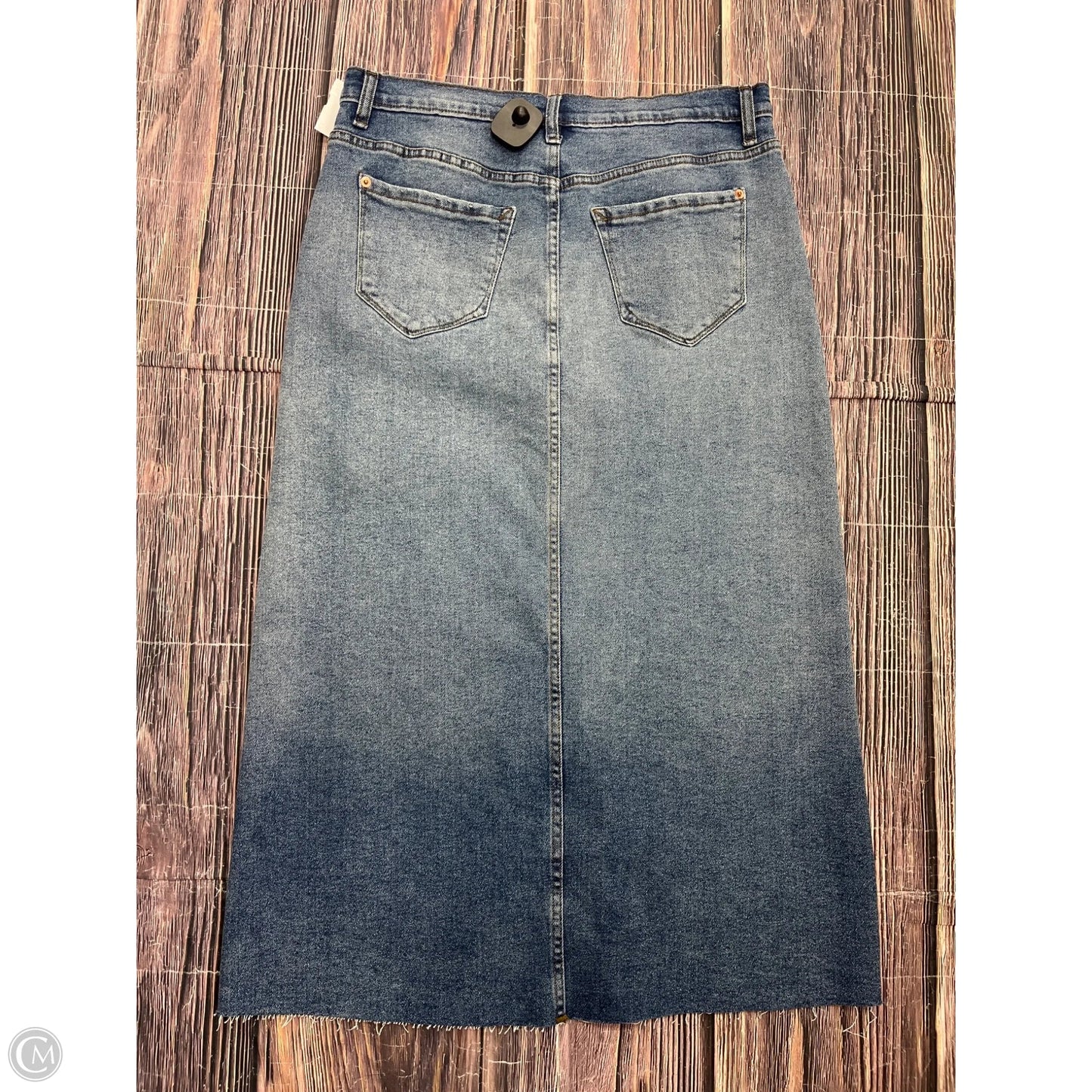 Skirt Midi By Kensie In Blue Denim, Size: 8