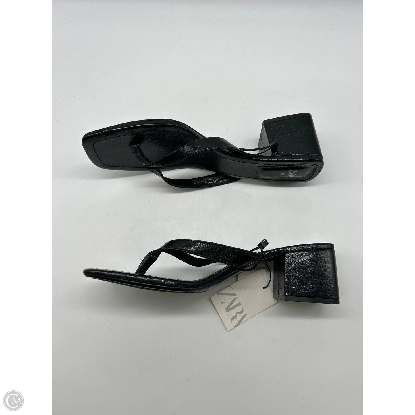 Sandals Heels Block By Zara In Black, Size: 11