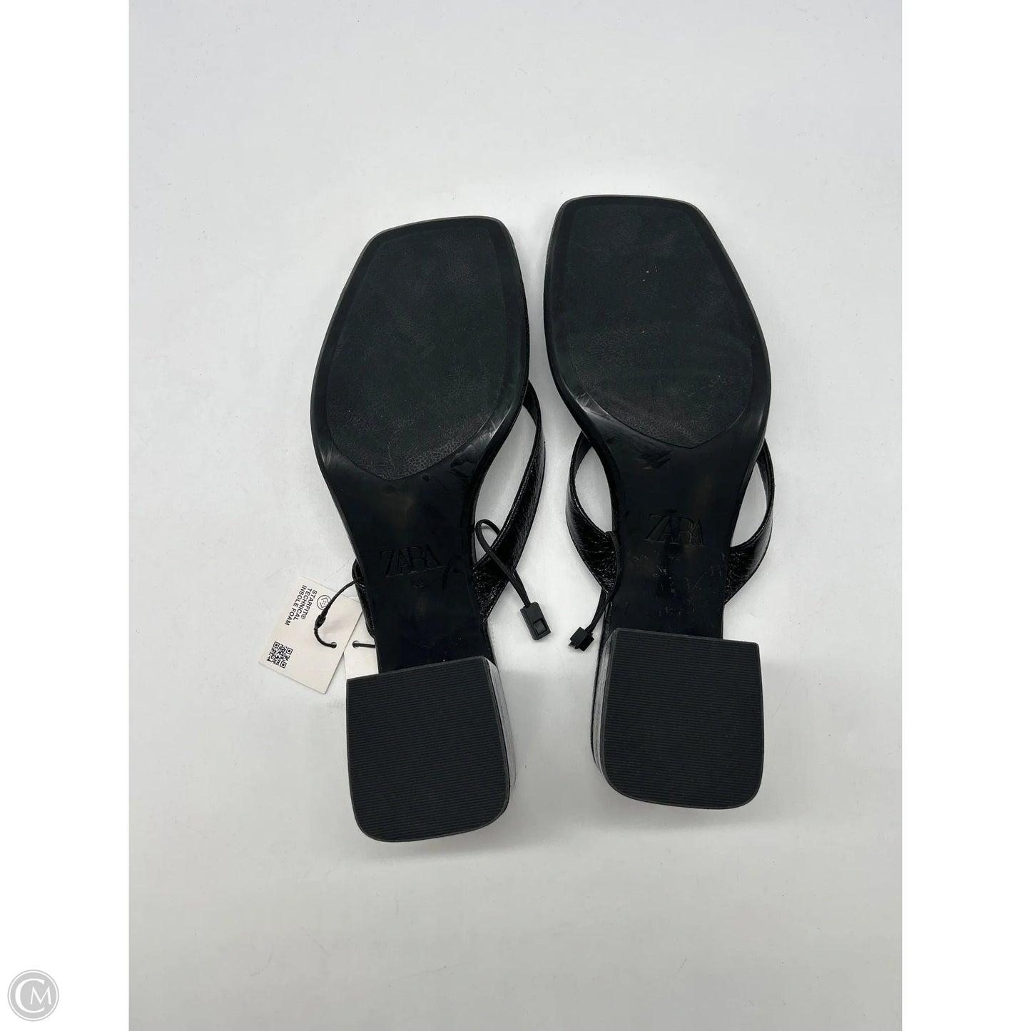 Sandals Heels Block By Zara In Black, Size: 11