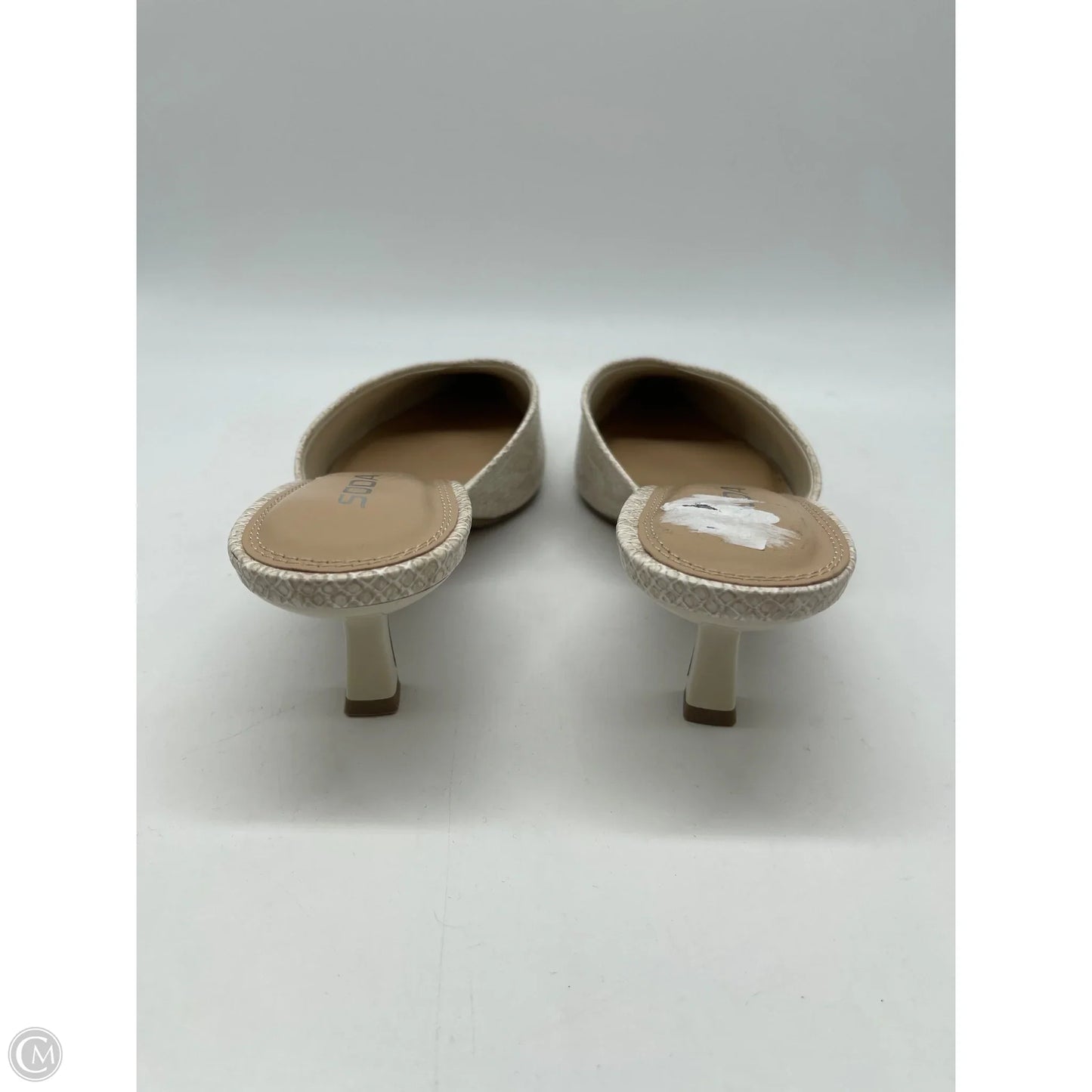 Shoes Heels Kitten By Soda In Cream, Size: 10