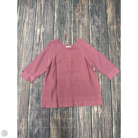 Sweater By Cj Banks In Pink, Size: 1x