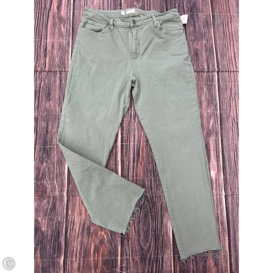 Jeans Straight By Kut In Green Denim, Size: 12