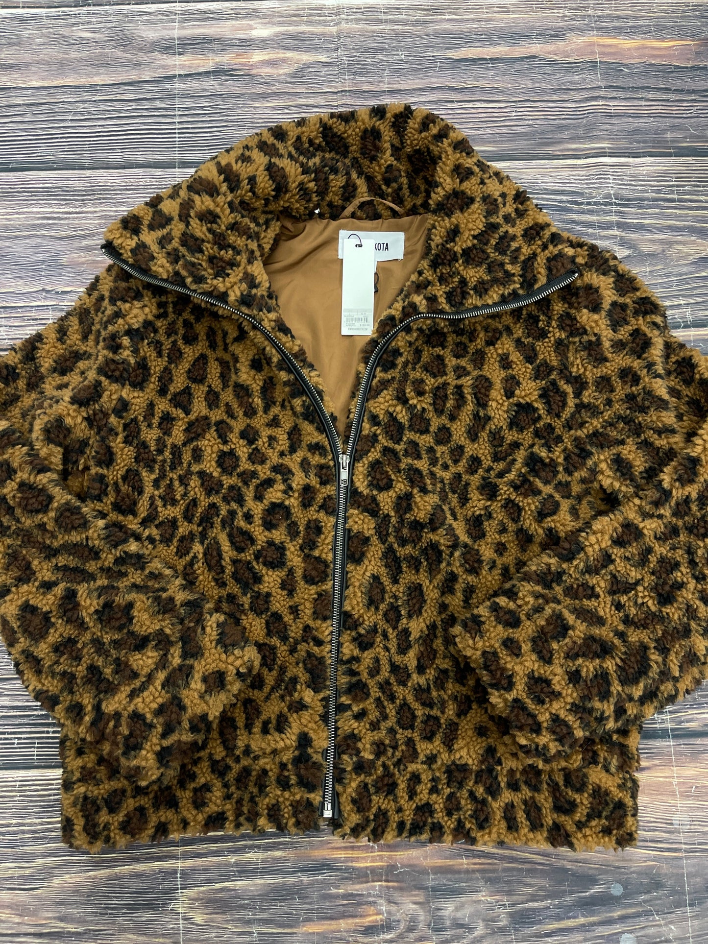 Jacket Faux Fur & Sherpa By Bb Dakota In Tan, Size: L