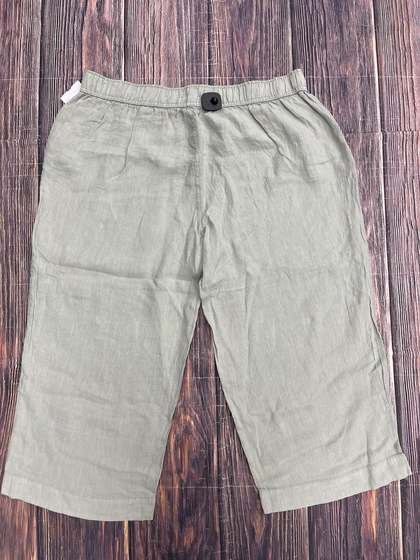 Green Pants Linen T Tahari, Size 3x