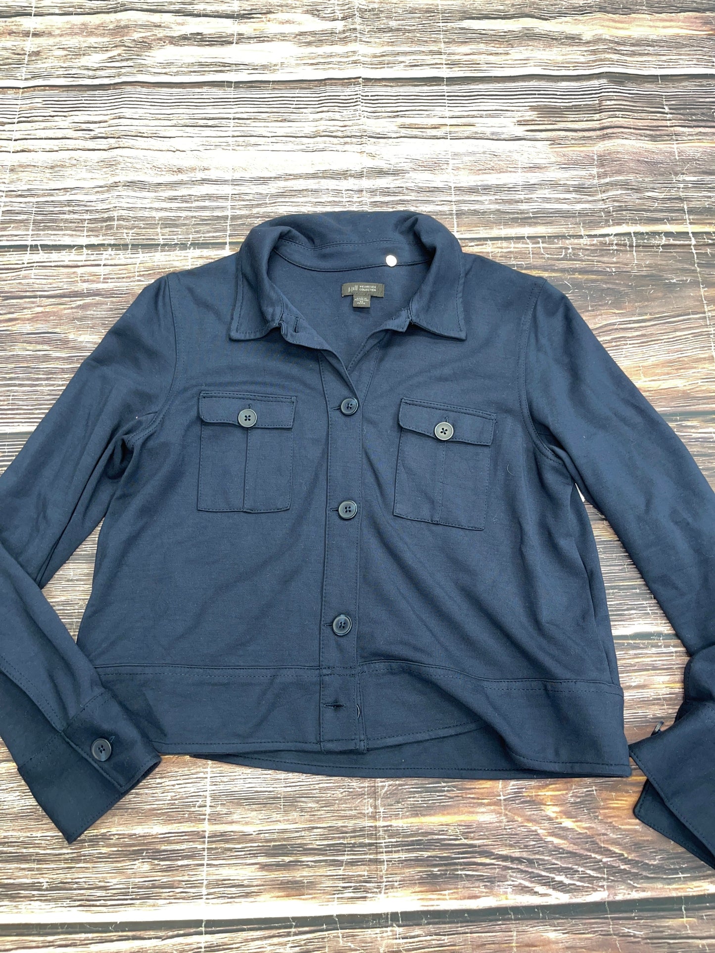 Navy Top Long Sleeve J. Jill, Size Xs