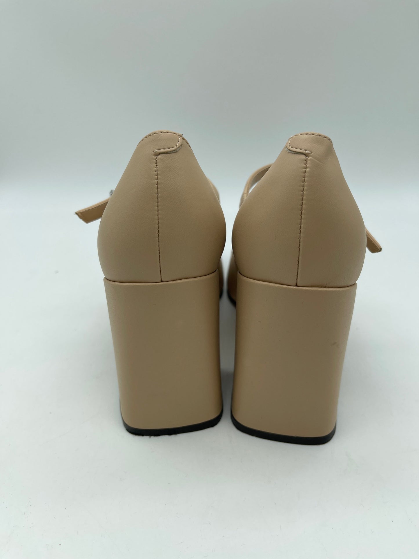 Shoes Heels Block By Marc Fisher In Tan, Size: 9