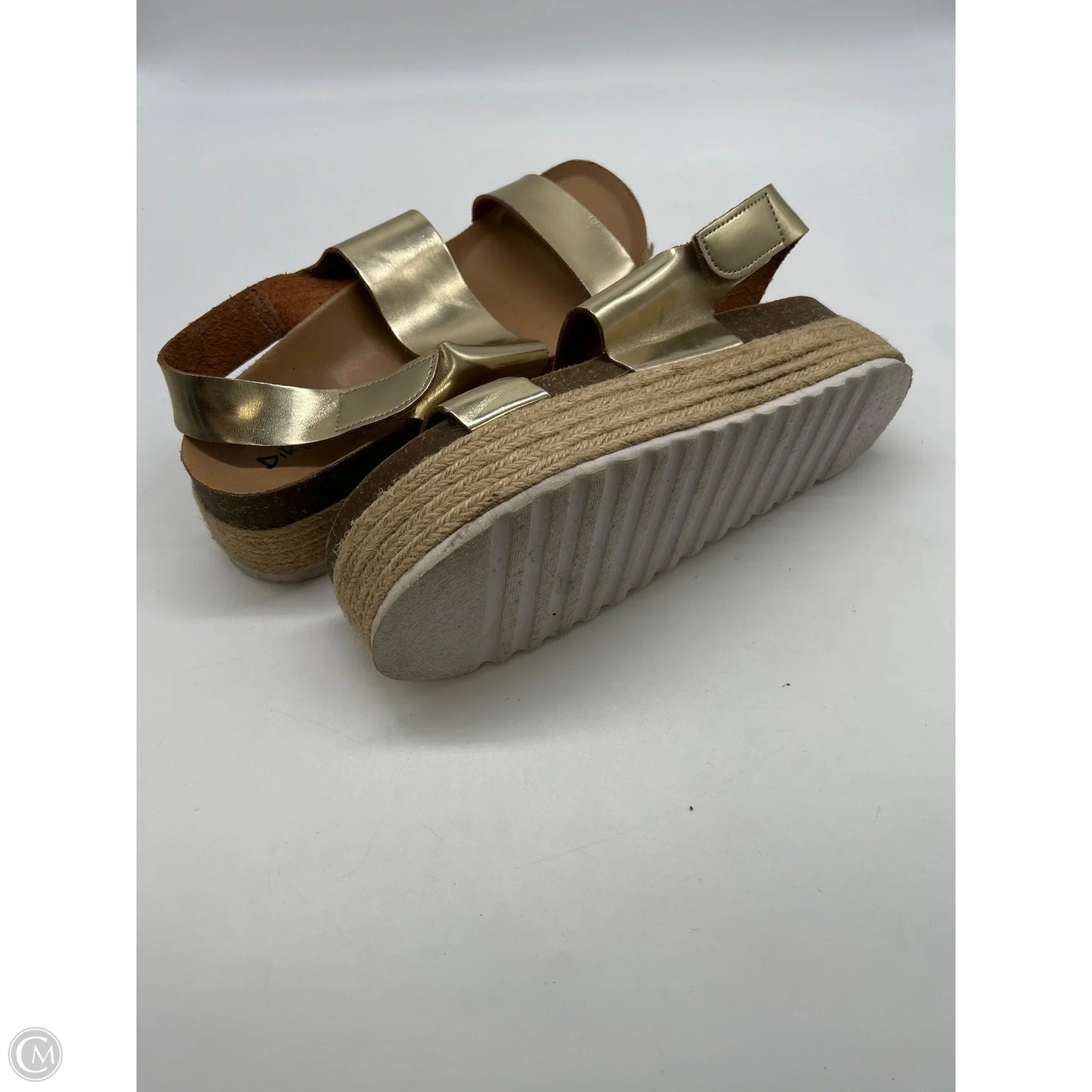 Sandals Heels Platform By Dirty Laundry In Gold, Size: 9
