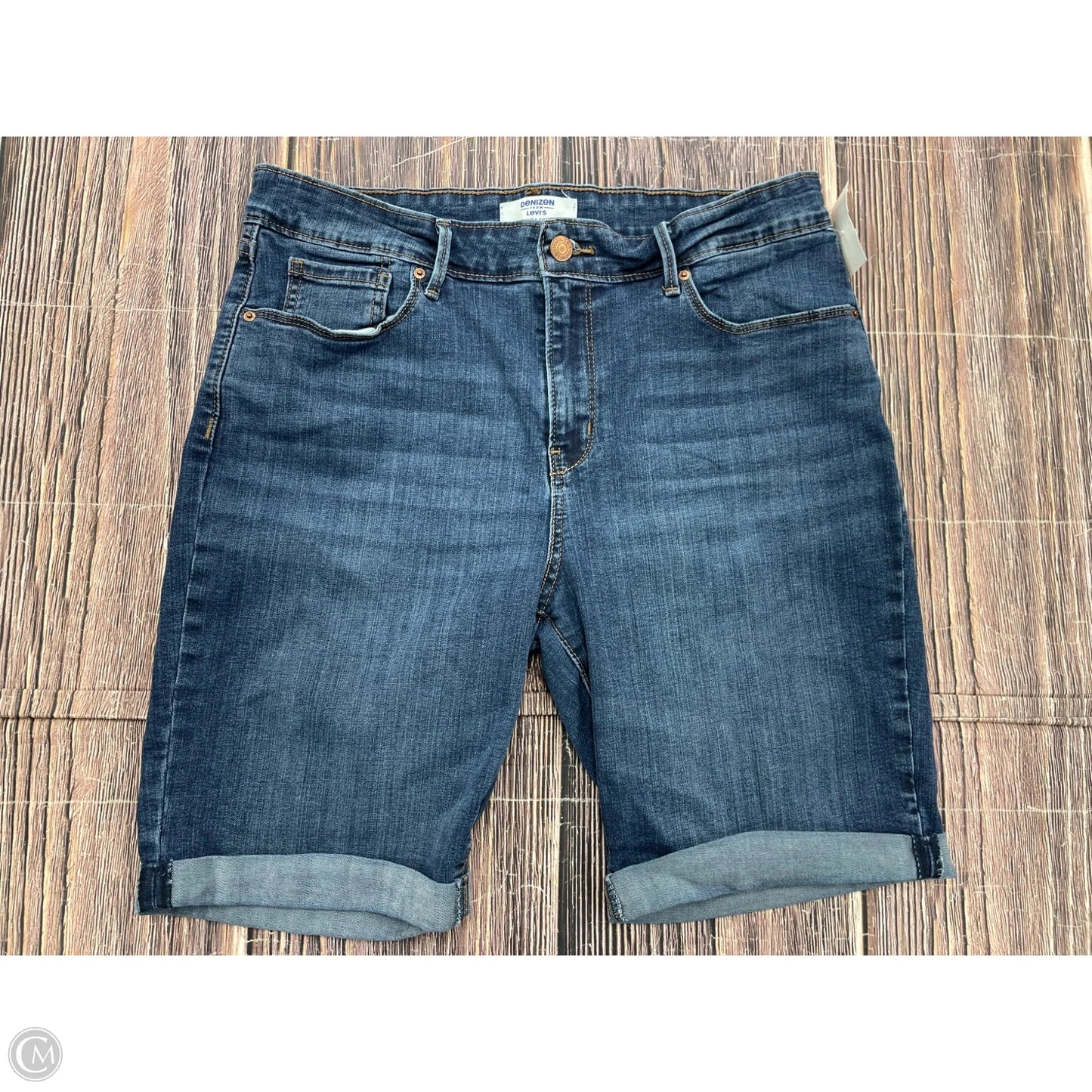 Shorts By Levis In Blue Denim, Size: 14
