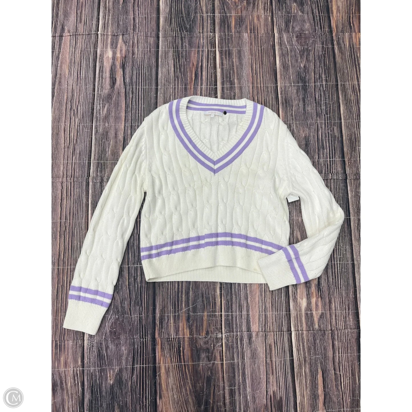 Sweater By Olivaceous In White, Size: L