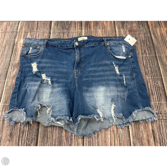 Shorts By Eloquii In Blue Denim, Size: 28