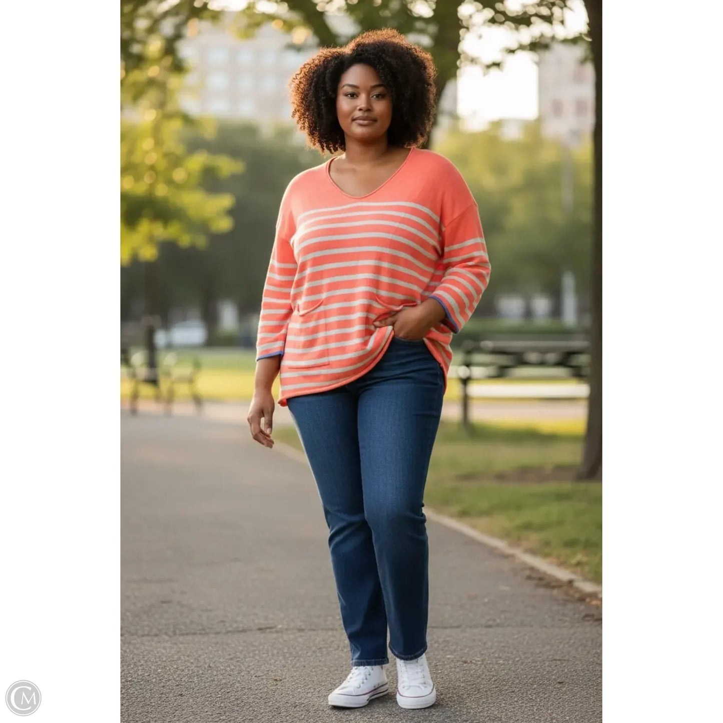 Top 3/4 Sleeve By Clothes Mentor In Pink, Size: Xs