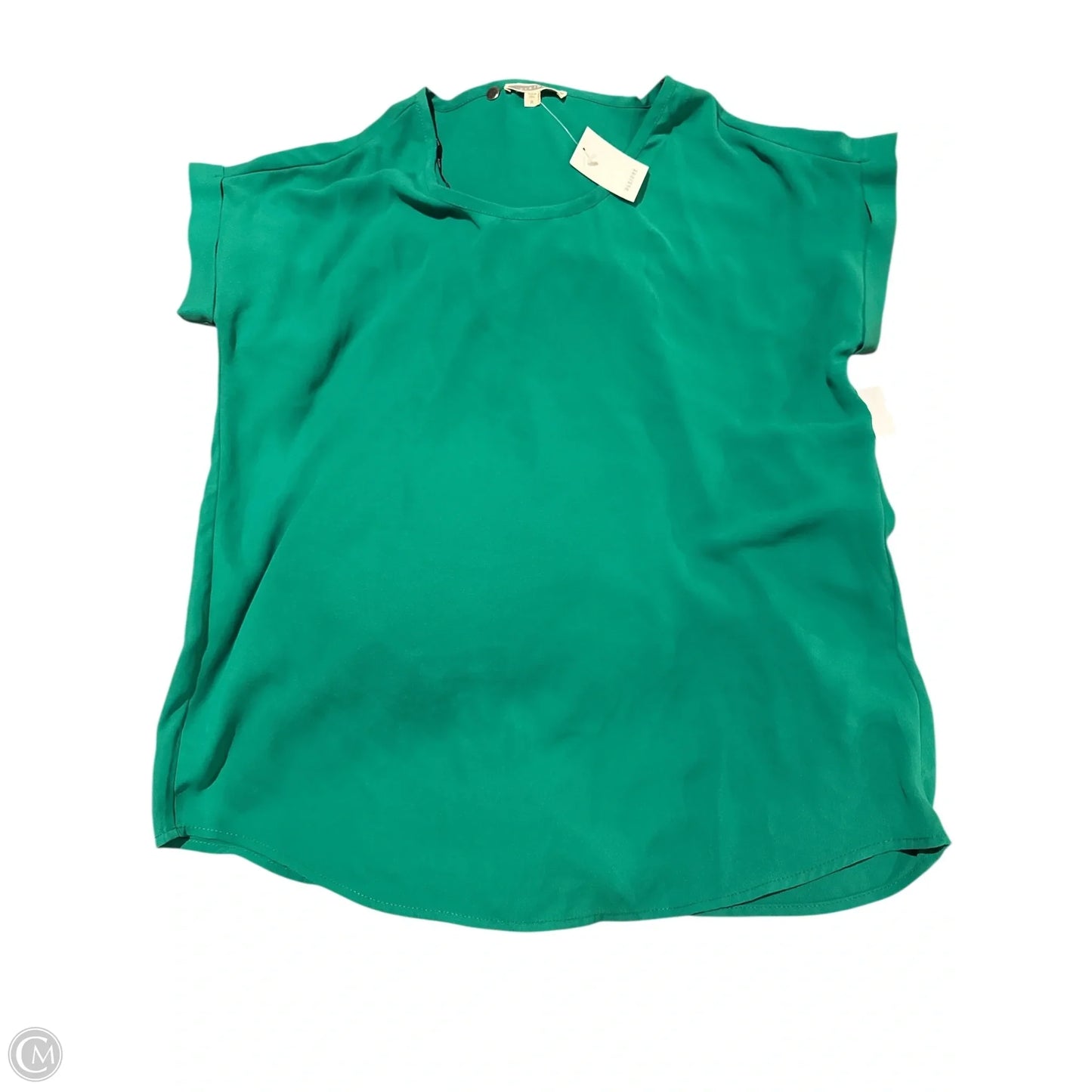 Top Short Sleeve By Pleione In Green, Size: M
