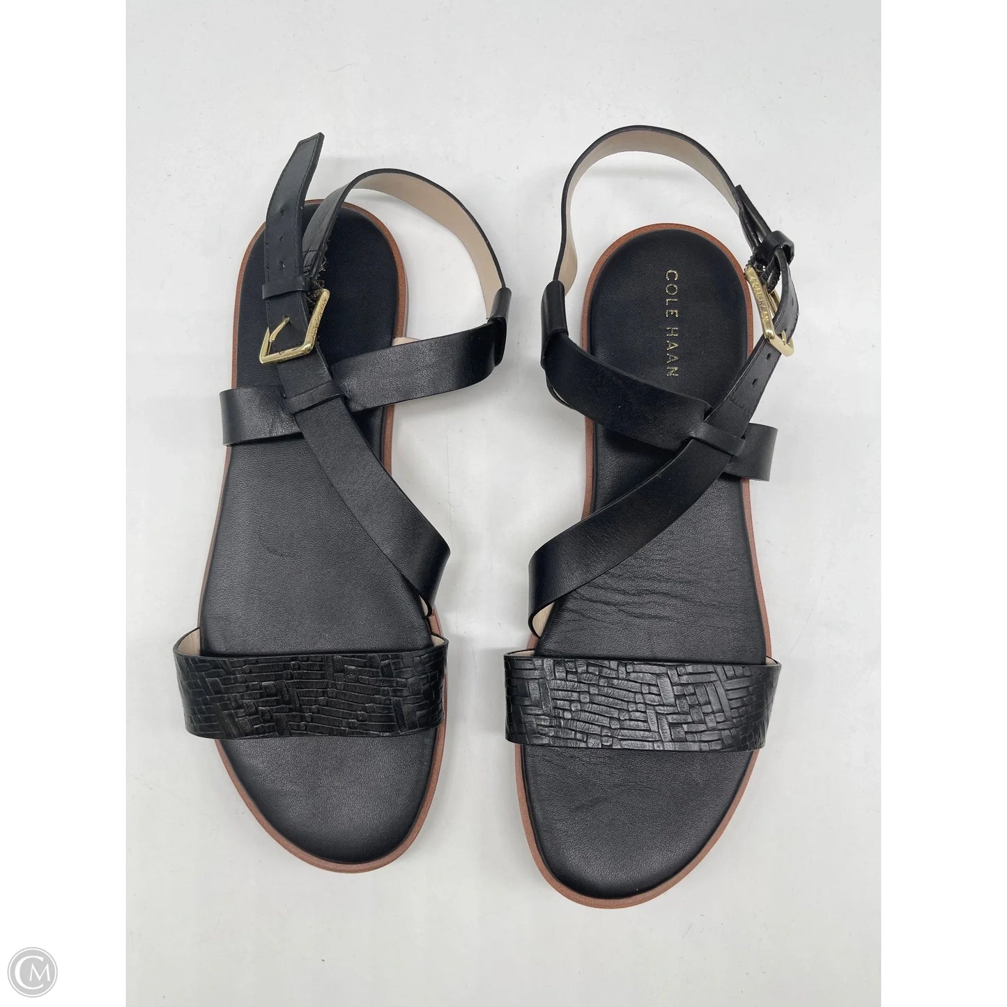 Sandals Flats By Cole-haan In Black, Size: 8.5