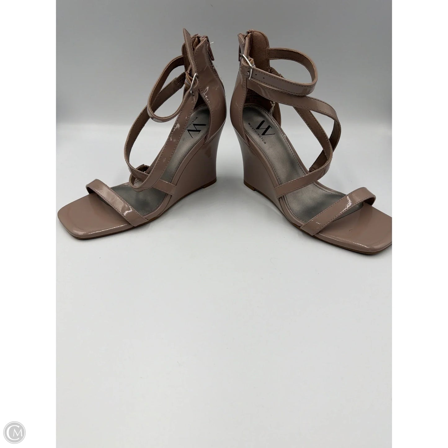 Shoes Heels Wedge By Worthington In Mauve, Size: 6.5