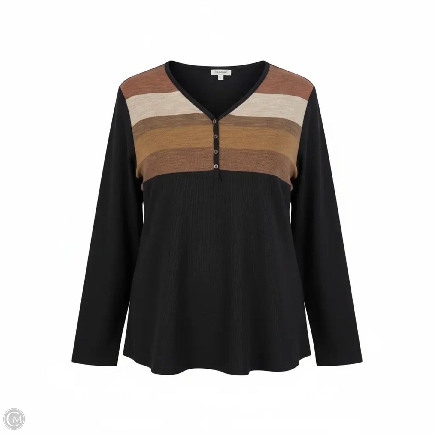 Top Long Sleeve By Maurices In Grey, Size: 3x