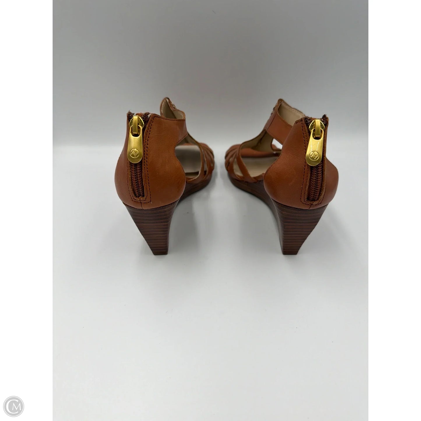 Shoes Heels Wedge By Adrienne Vittadini In Brown, Size: 6.5