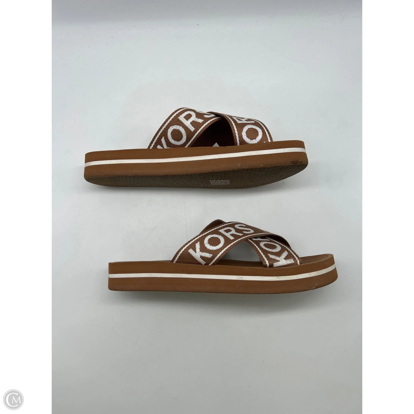 Sandals Flats By Michael By Michael Kors In Brown, Size: 11