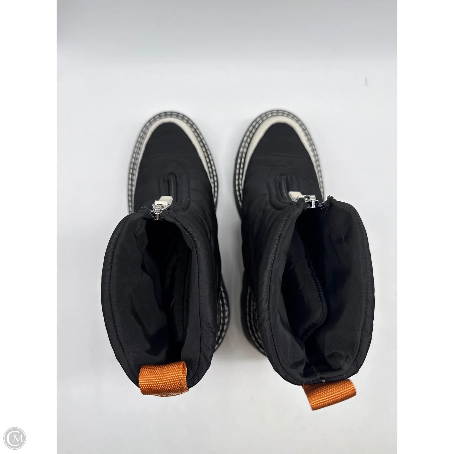 Boots Ankle Flats By Dolce Vita In Black & Orange, Size: 7