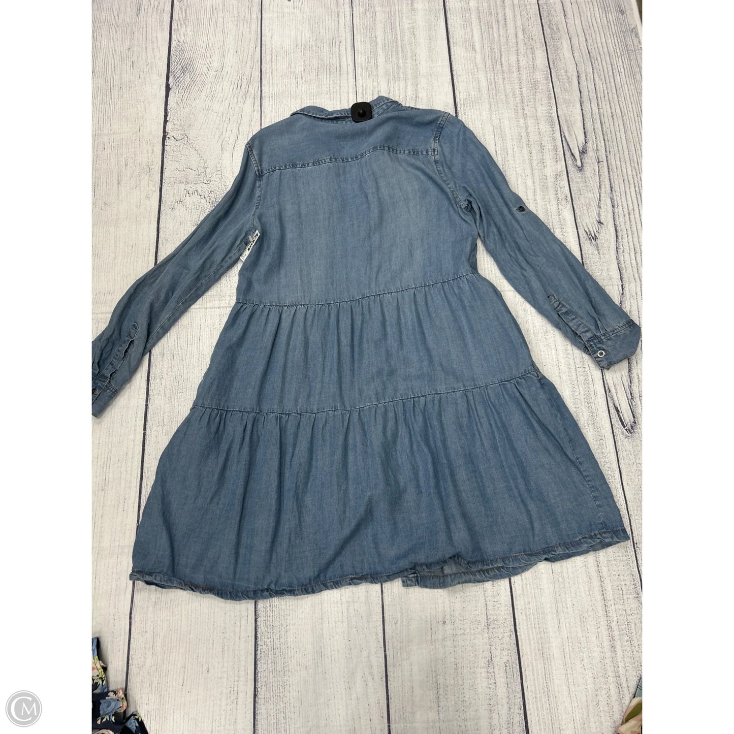 Dress Casual Midi By Velvet Heart In Blue Denim, Size: Xs