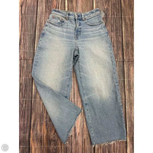 Jeans Wide Leg By Madewell In Blue Denim, Size: 2