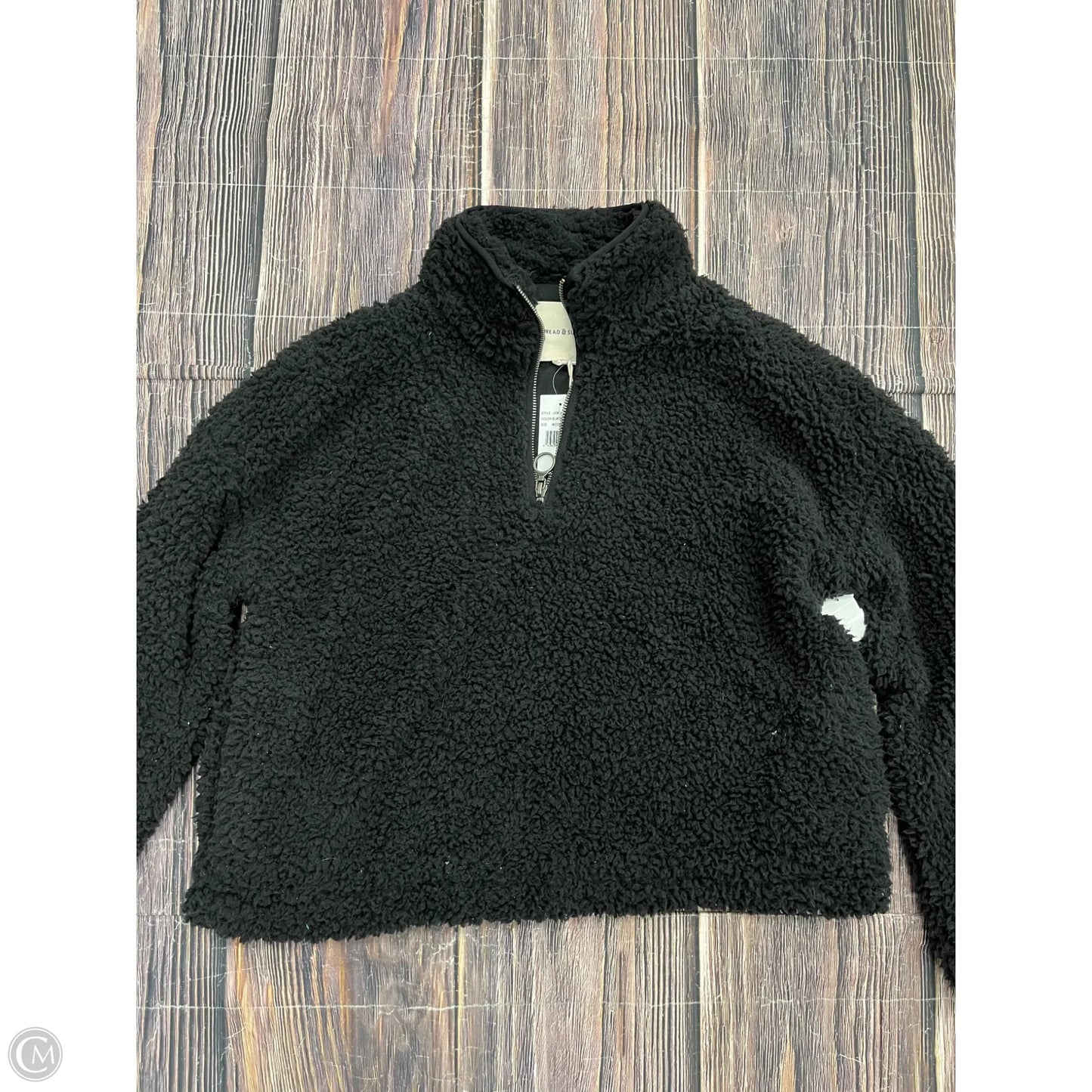 Sweatshirt Collar By Thread And Supply In Black, Size: M