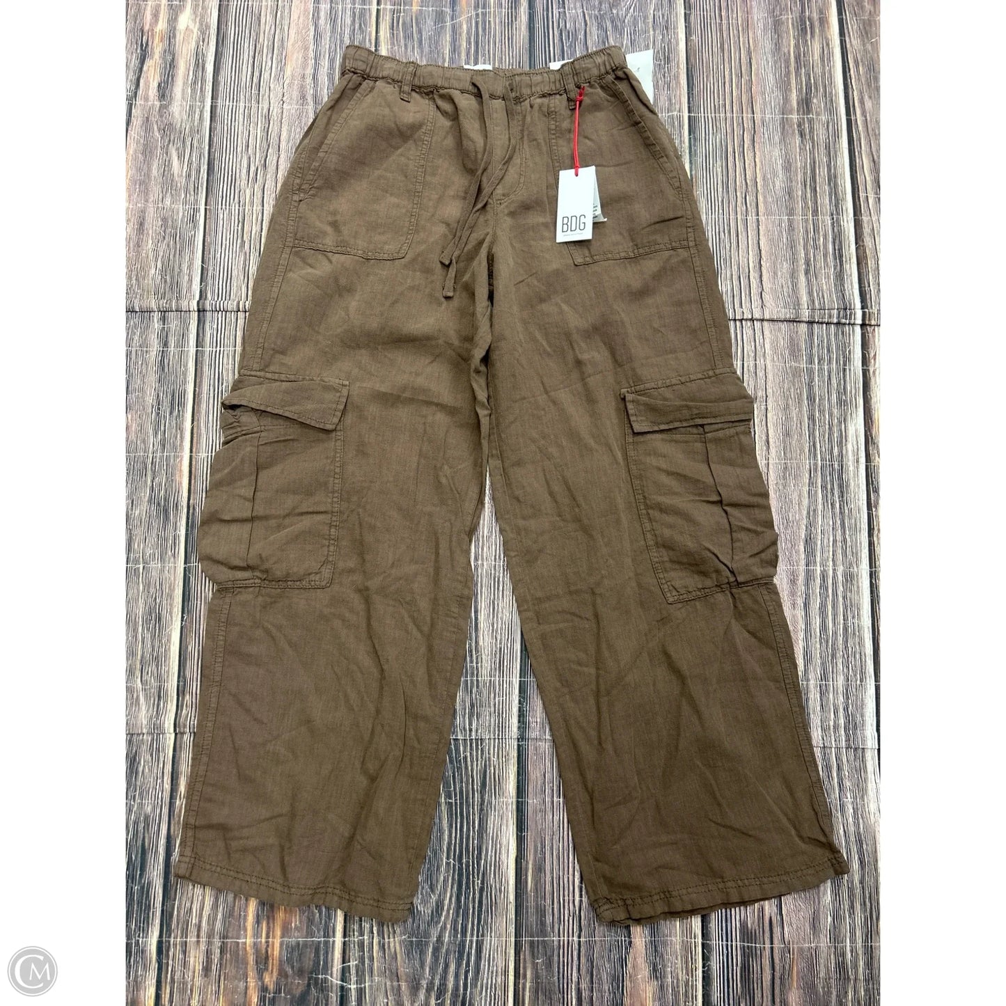 Pants Linen By Bdg In Brown, Size: M