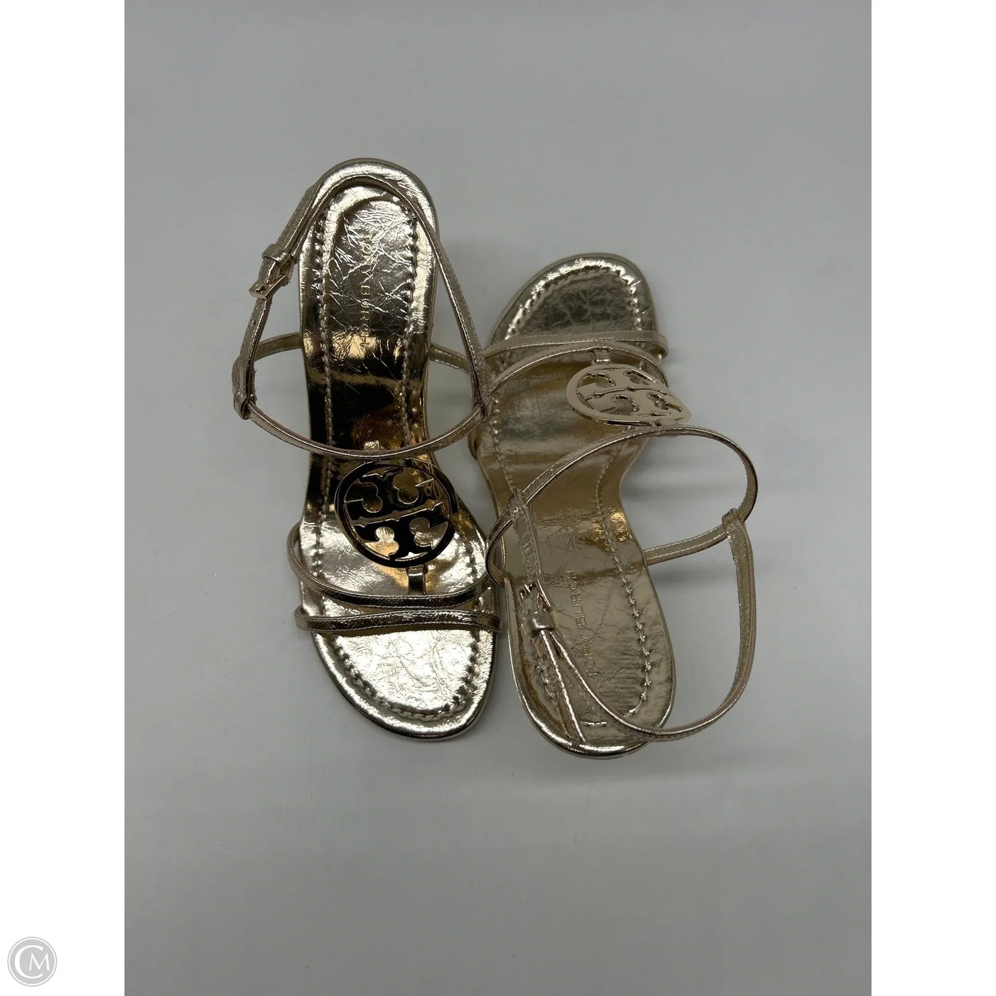 Shoes Designer By Tory Burch In Gold, Size: 6