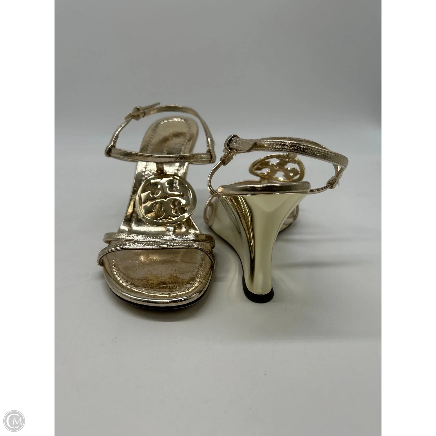 Shoes Designer By Tory Burch In Gold, Size: 6