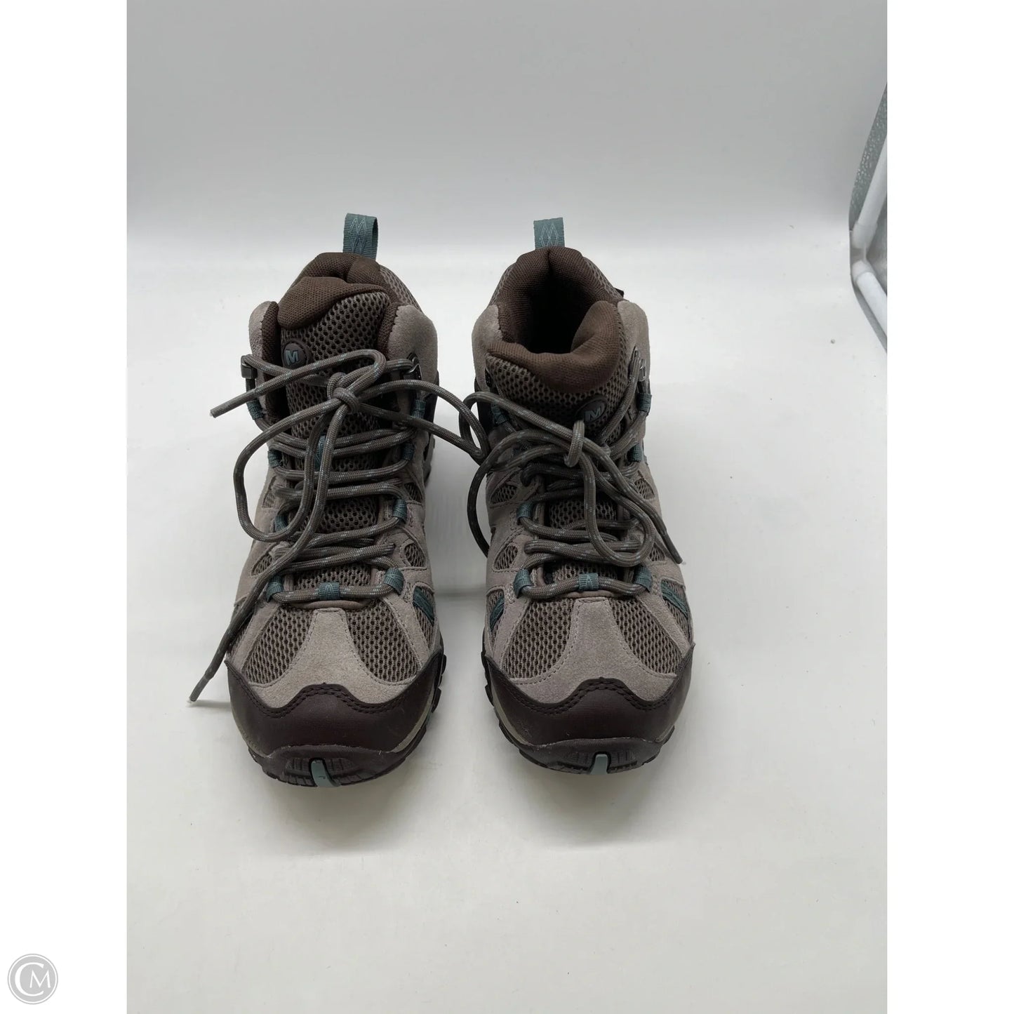 Shoes Hiking By Merrell In Brown, Size: 6.5