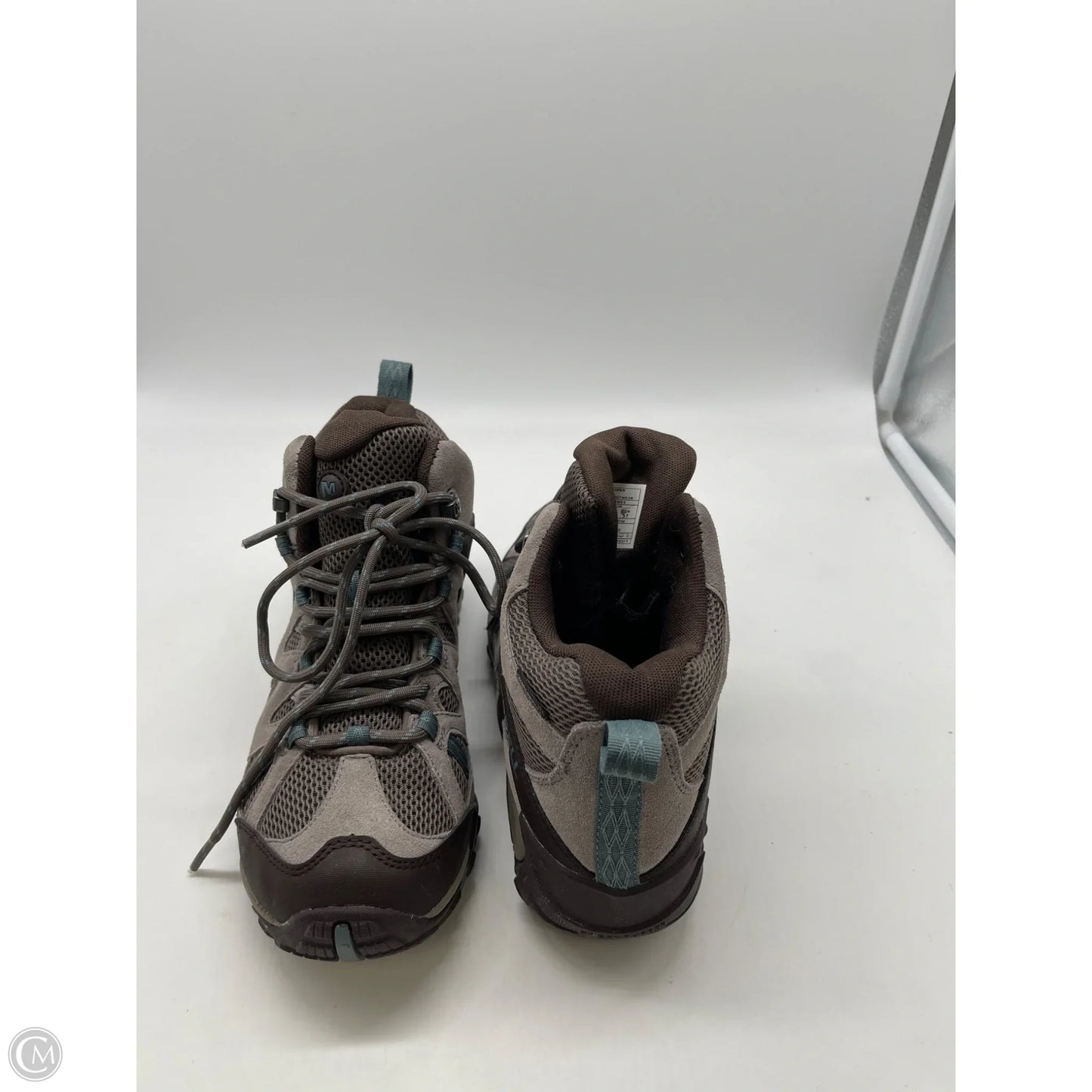 Shoes Hiking By Merrell In Brown, Size: 6.5