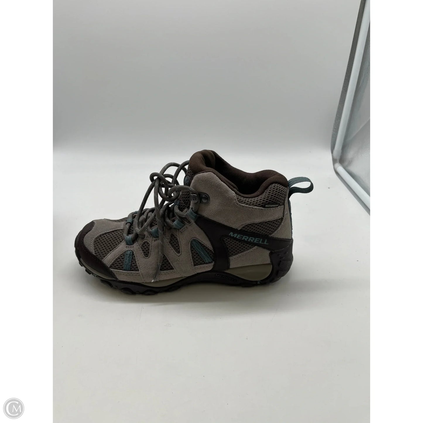 Shoes Hiking By Merrell In Brown, Size: 6.5