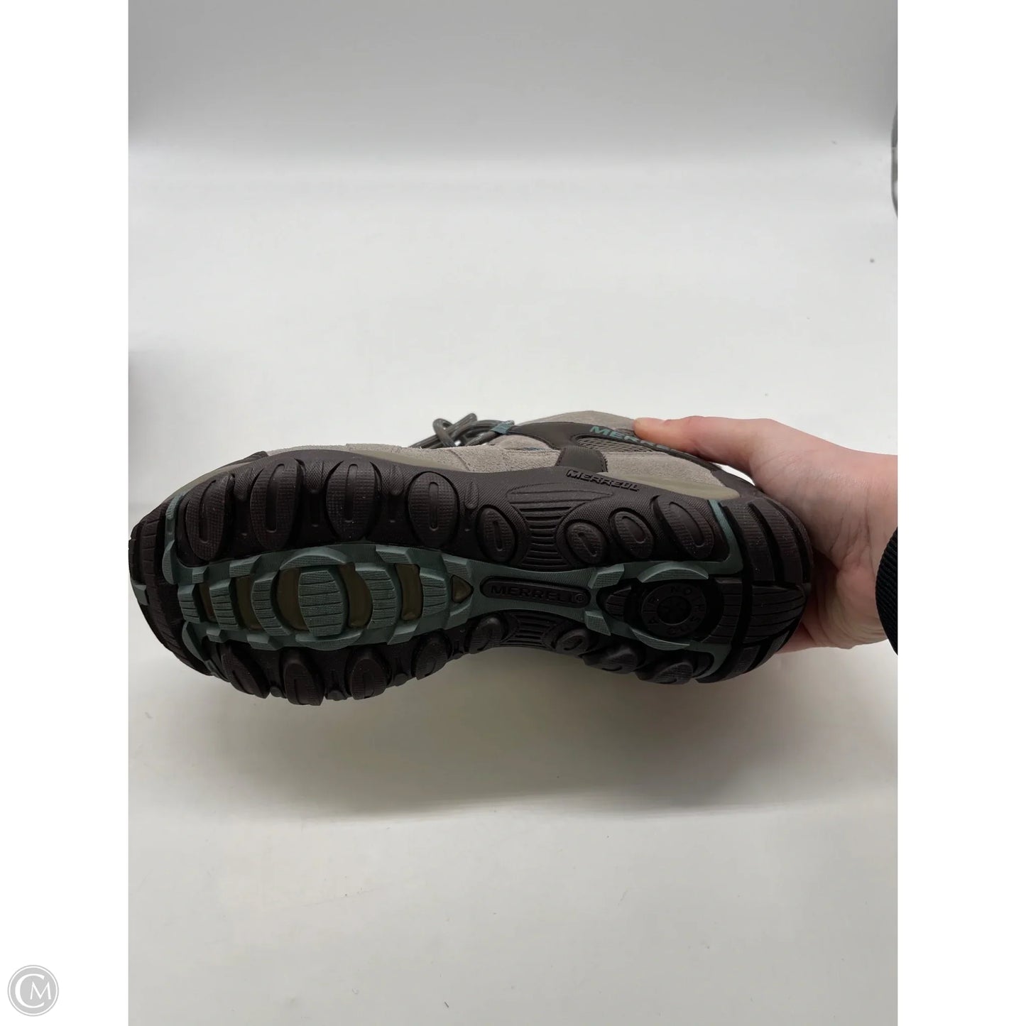 Shoes Hiking By Merrell In Brown, Size: 6.5