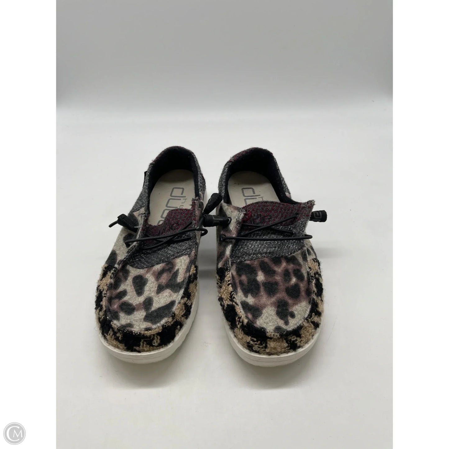 Shoes Flats By Hey Dude In Animal Print, Size: 5