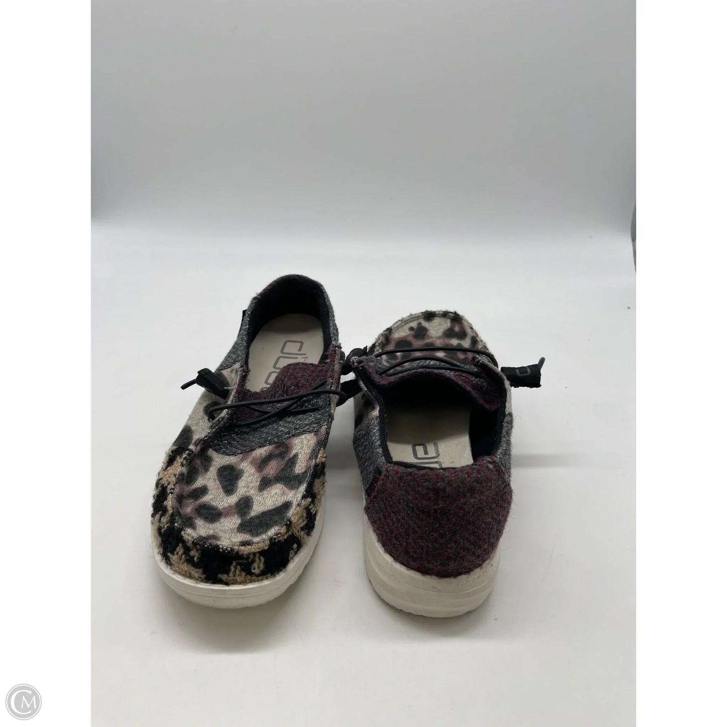 Shoes Flats By Hey Dude In Animal Print, Size: 5