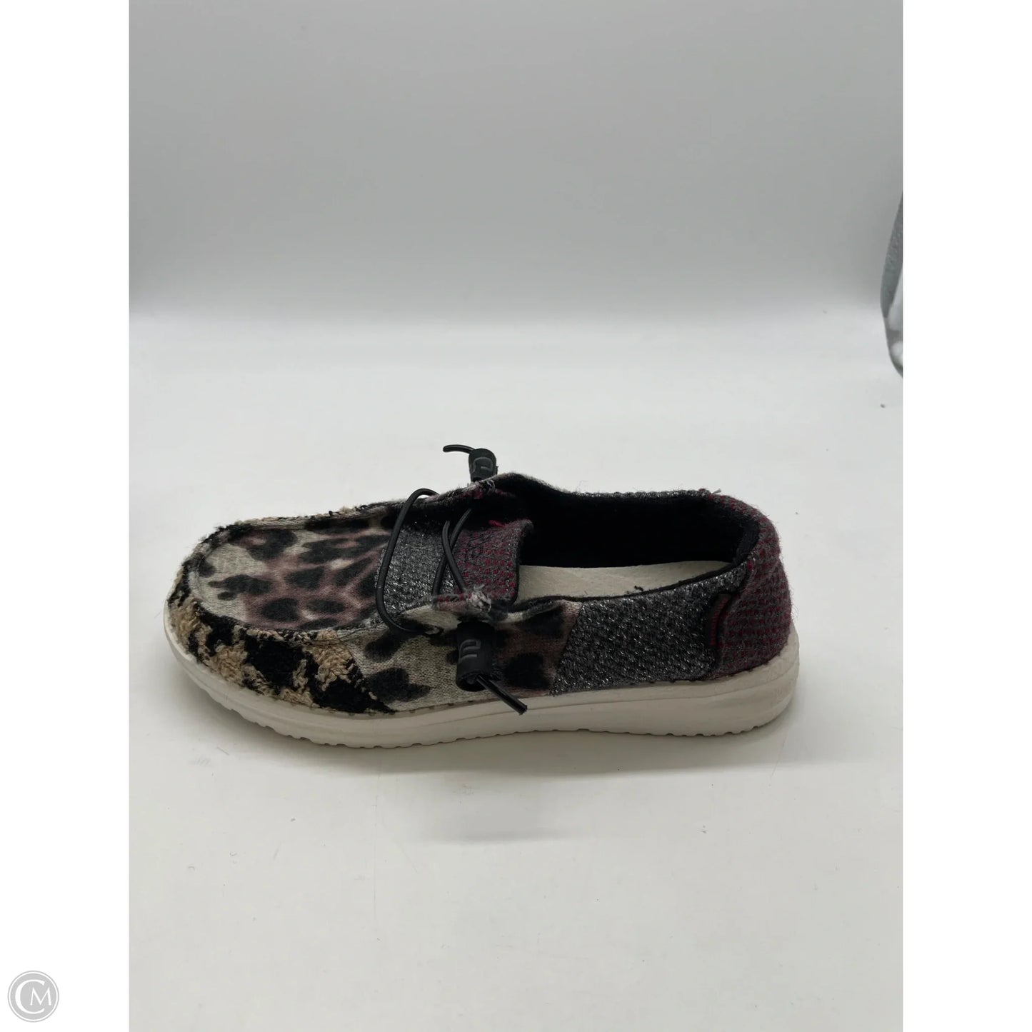 Shoes Flats By Hey Dude In Animal Print, Size: 5