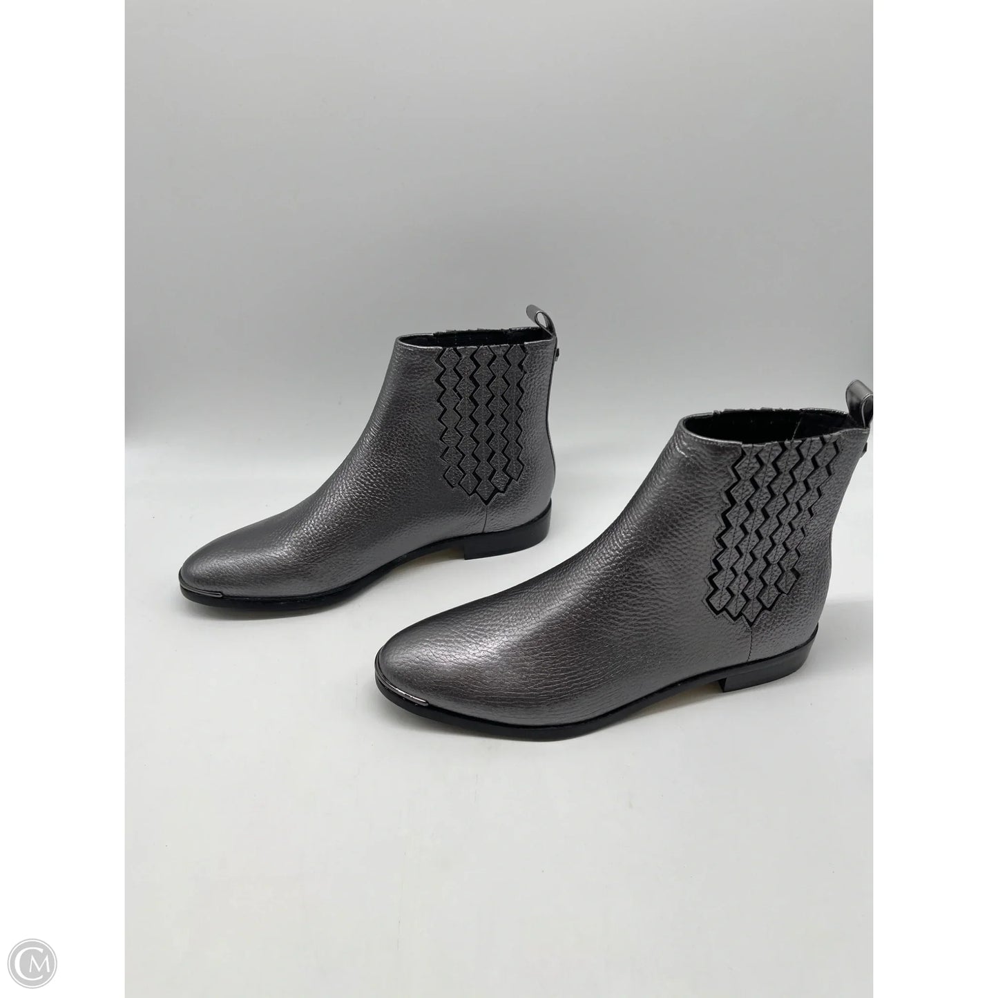 Boots Ankle Flats By Ted Baker In Silver, Size: 6