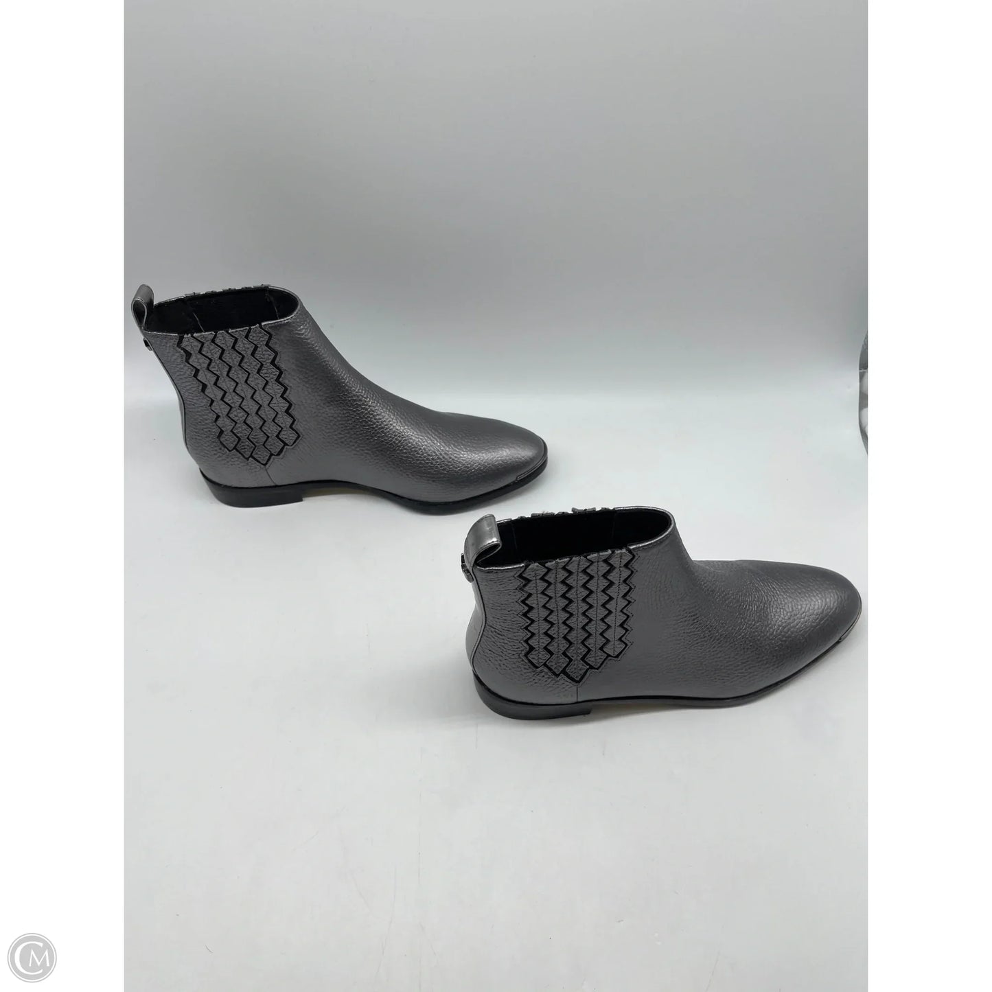 Boots Ankle Flats By Ted Baker In Silver, Size: 6