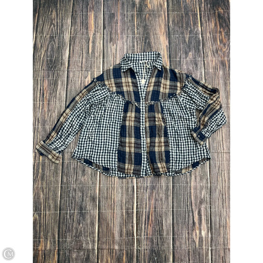 Top Long Sleeve By In Loom In Blue, Size: M