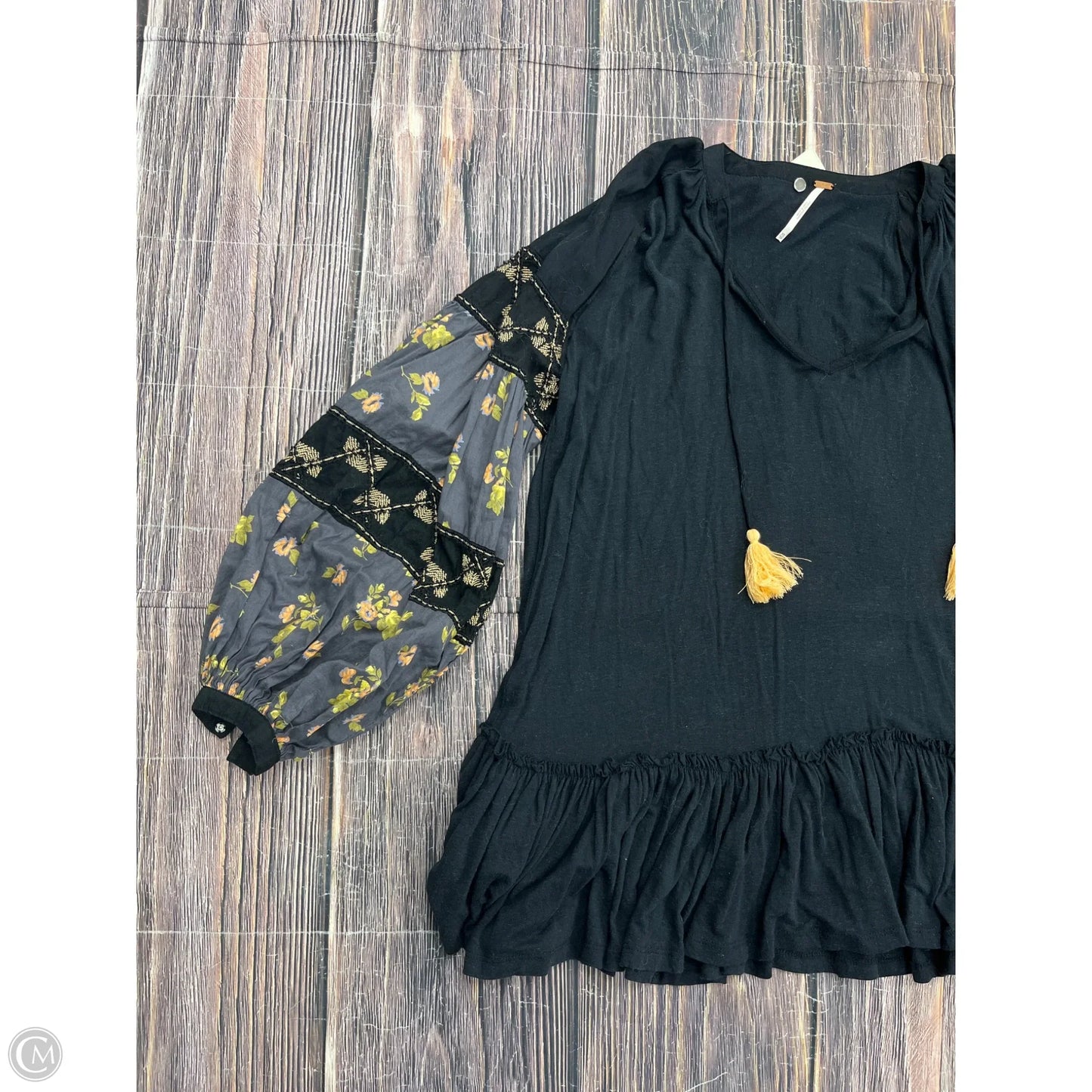 Tunic Long Sleeve By Free People In Black, Size: Xs
