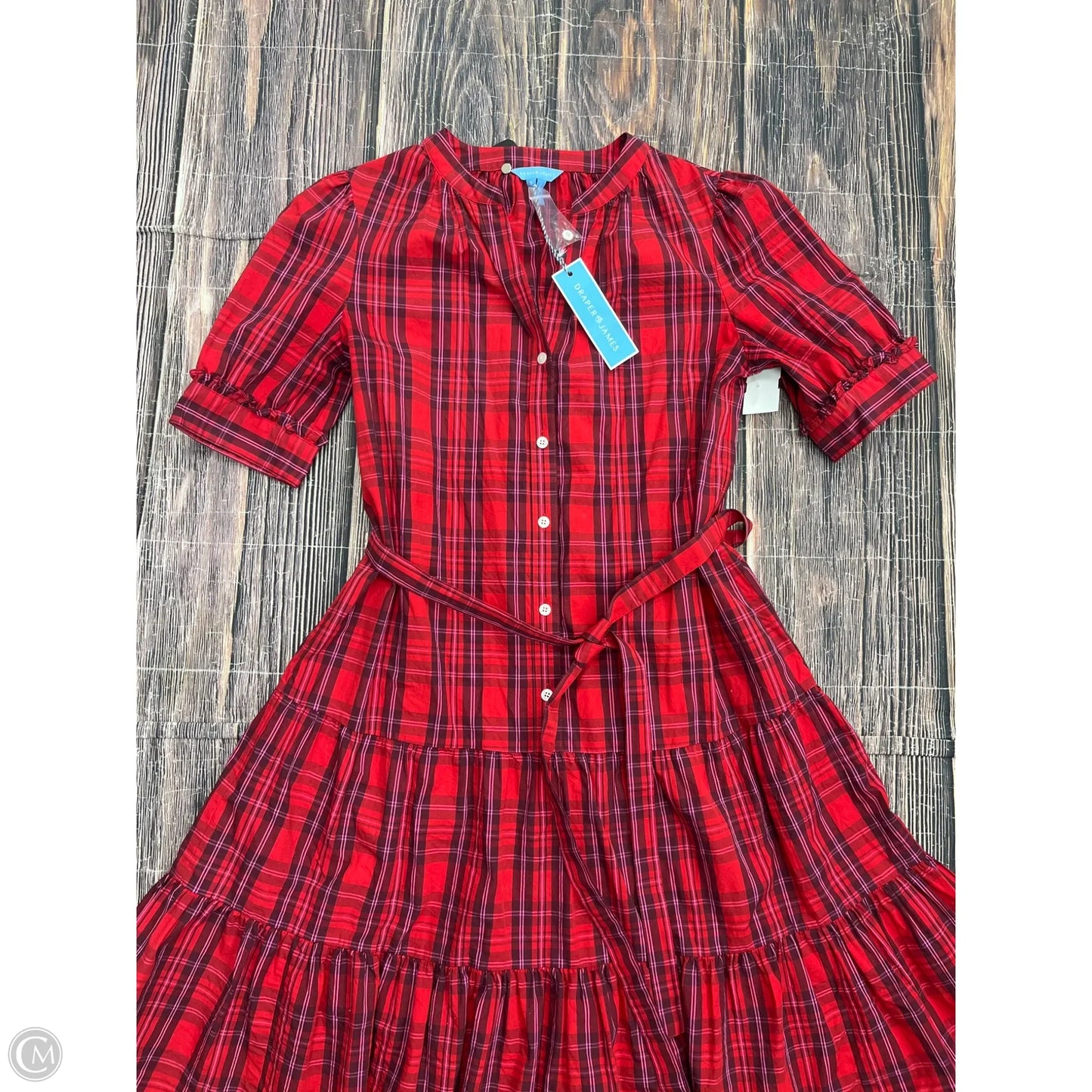 Dress Casual Short By Draper James In Plaid Pattern, Size: S