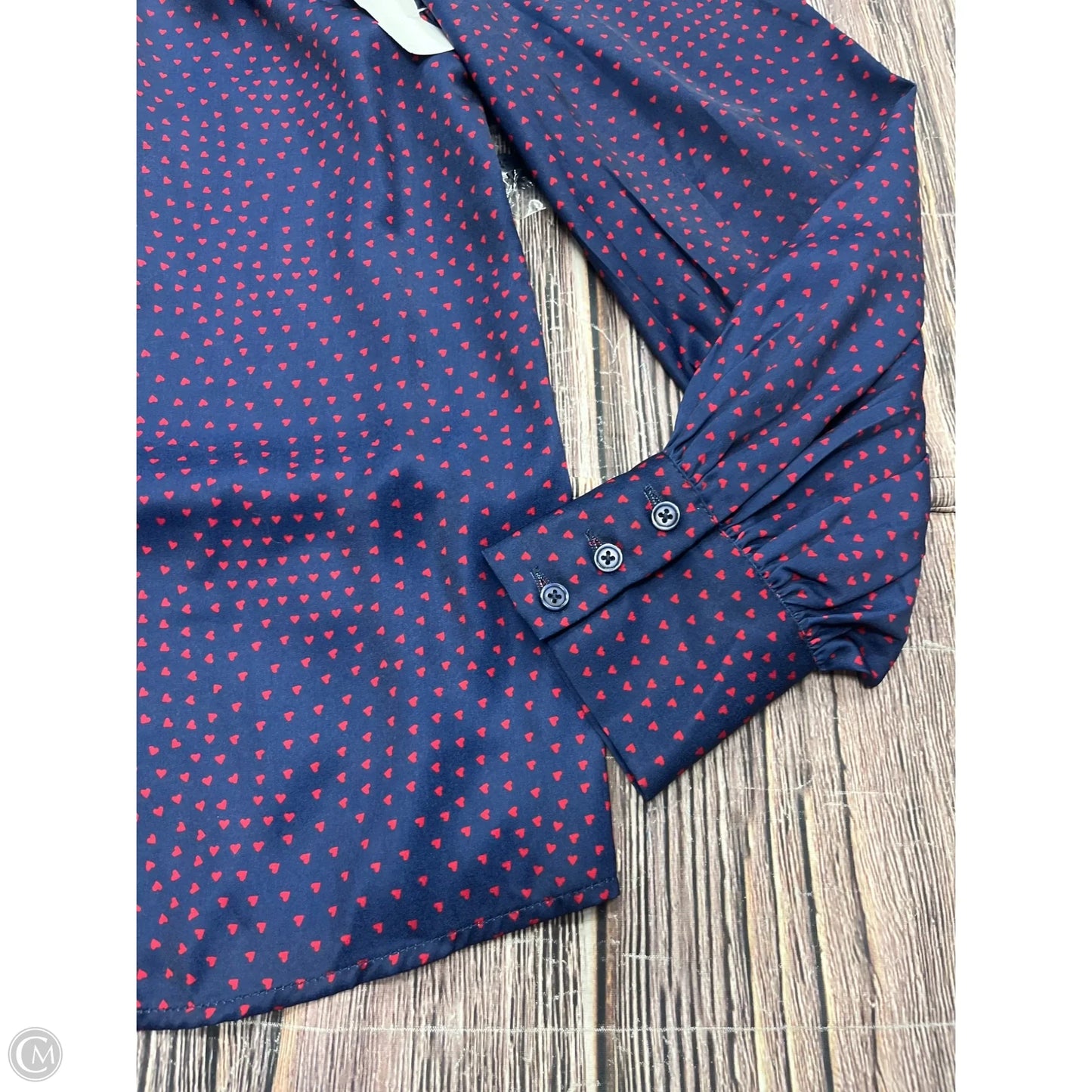 Top Long Sleeve By Modcloth In Blue, Size: M