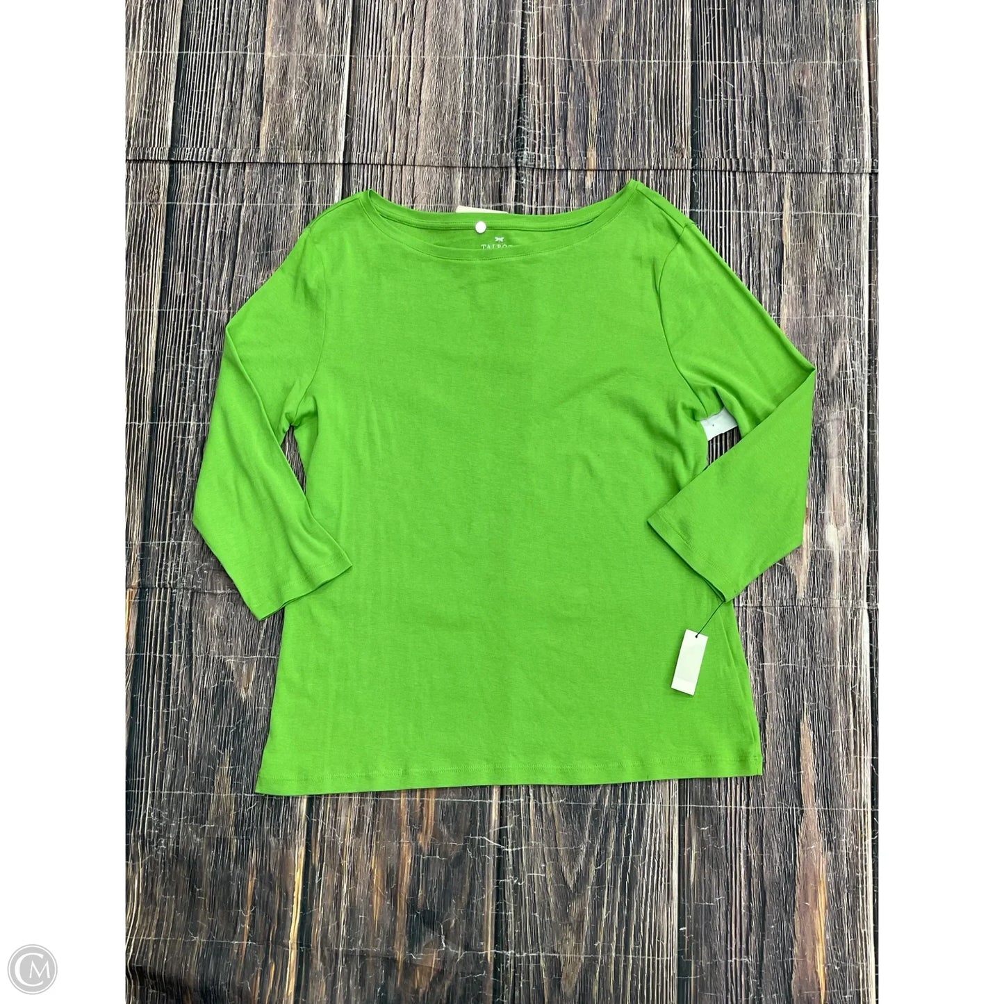 Top Long Sleeve Basic By Talbots In Green, Size: Xl