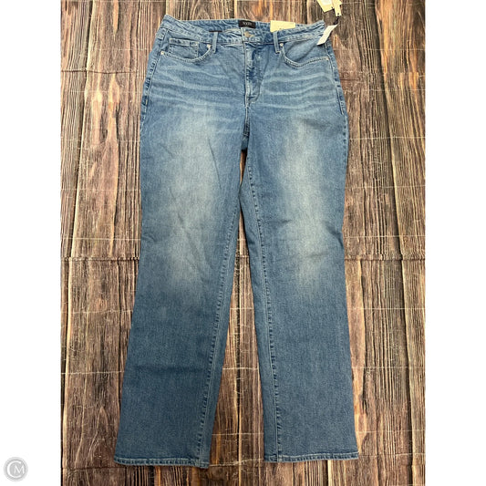 Jeans Straight By Not Your Daughters Jeans In Blue Denim, Size: 14